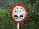 Raar verkeersbord